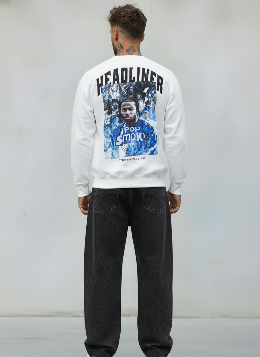 FELPA GIROCOLLO - E. - ART. HEADLINER POP SMOKE