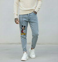 JEANS - HAMEN - DIPINTO A MANO -  ART. TOPOLINO 2