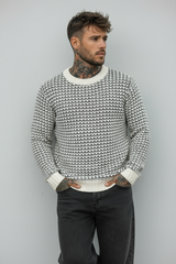 GIROCOLLO PANNOCCHIA BICOLORE - BERNA - ART. 233110338 - COL. PANNA / PERLA