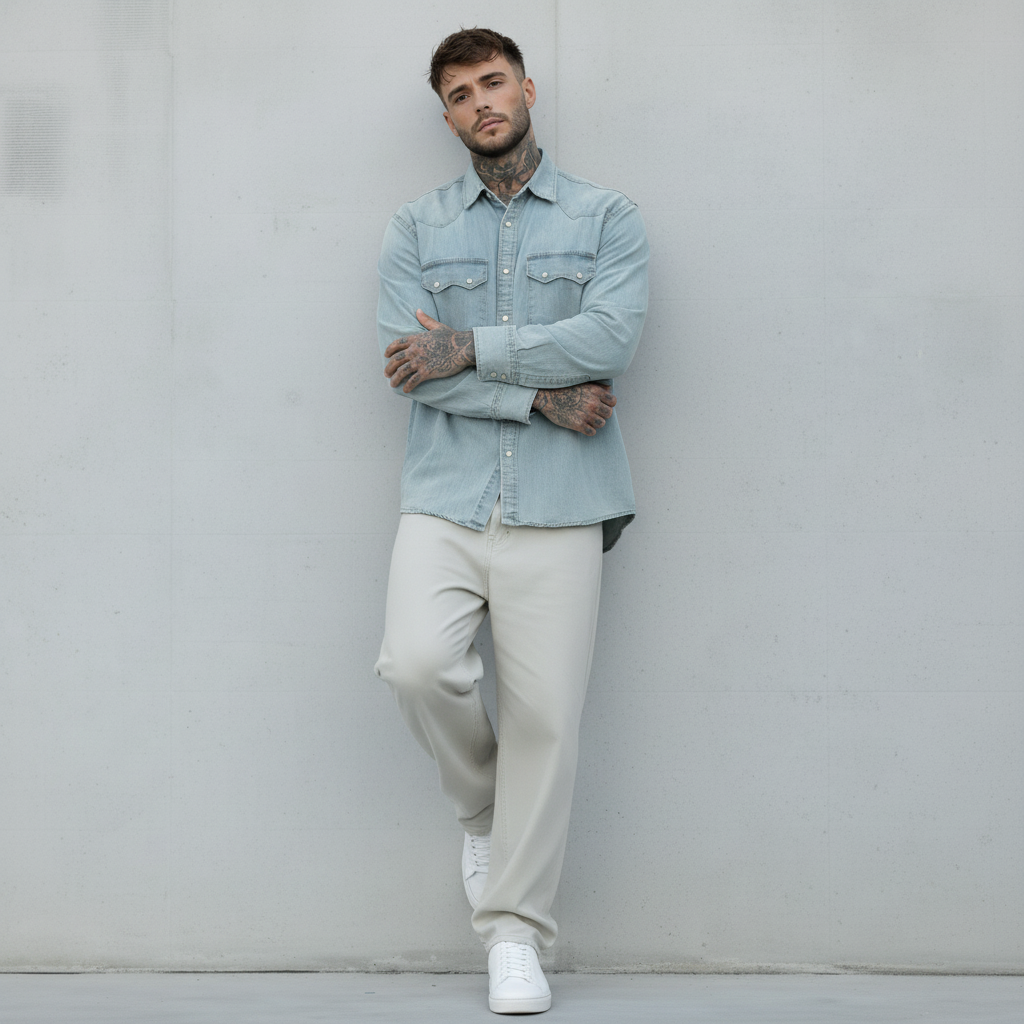 CAMICIA DI JEANS - BERNA - ART. 25124930 - COL. DENIM