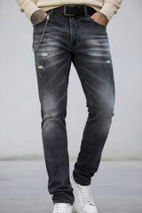 JEANS ROTTURE SLIM FIT - DS2 - ART. FW24210 - COL. NERO DENIM
