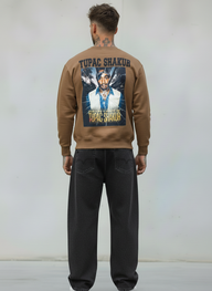 FELPA GIROCOLLO 2PAC - E. - ART. TUPAC SHAKUR  COL. CAMMELLO