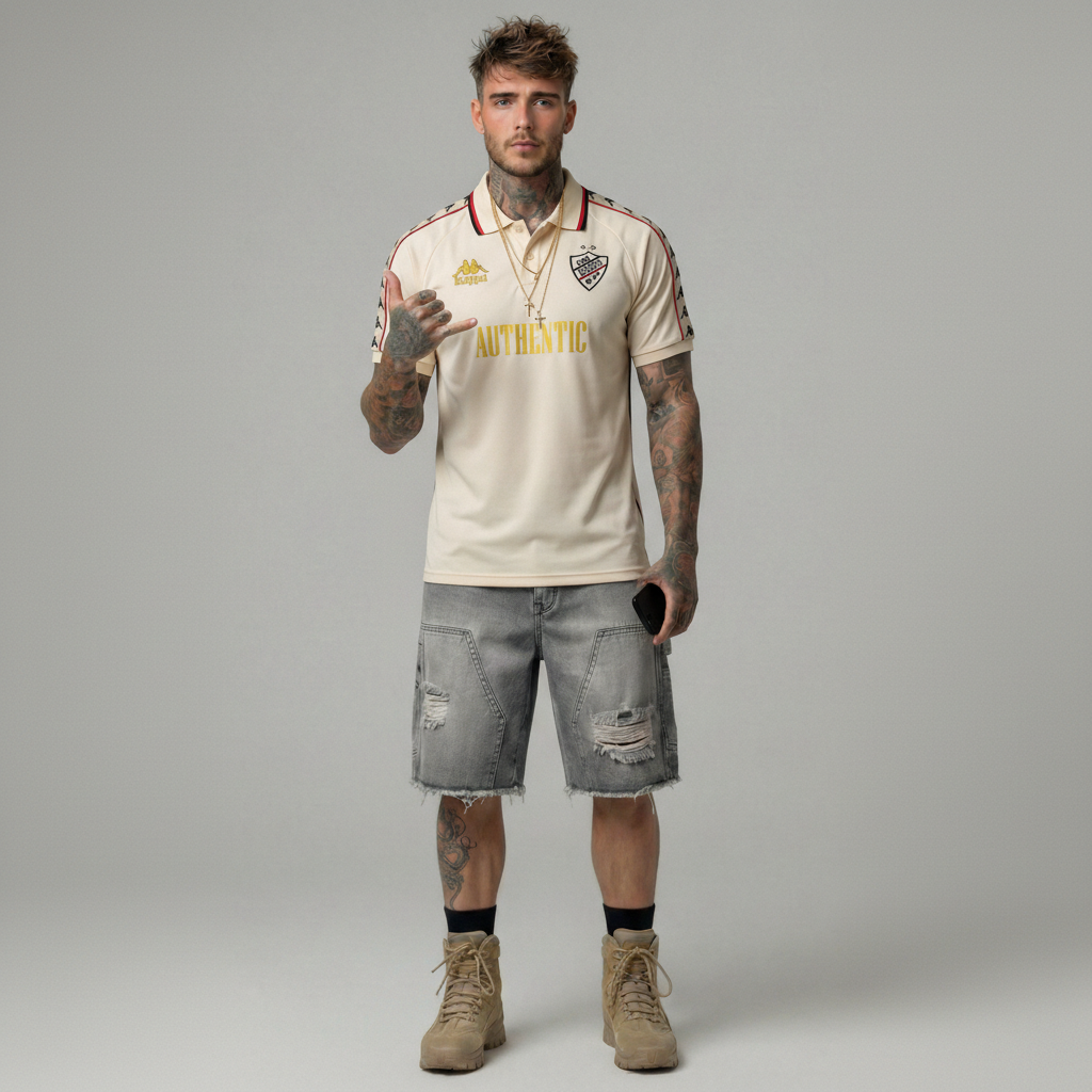 POLO MANICA CORTA BANDA STAFEN- KAPPA - ART. 38254 UW-  DUE COLORI