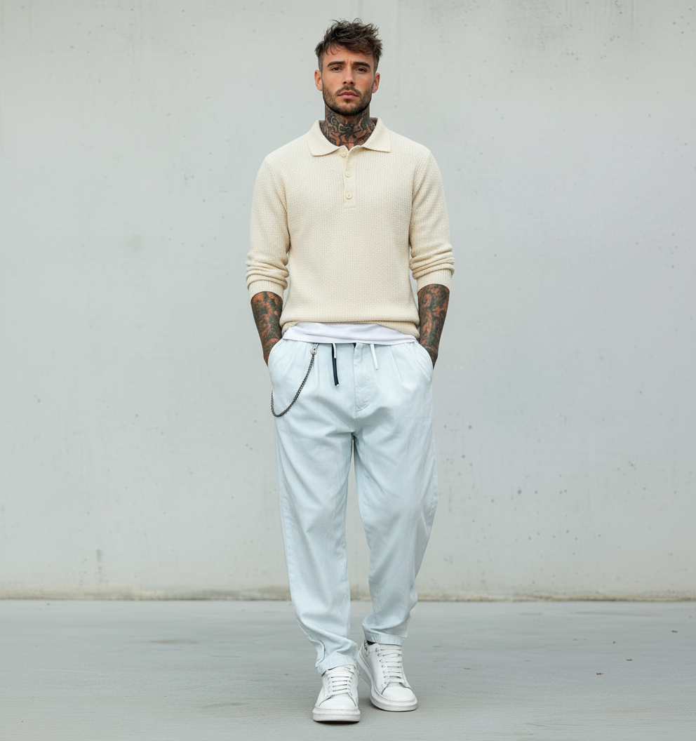 PANTALONE BLITCH - BERNA - *ART. 243416592 - COL. DENIM CHIARO