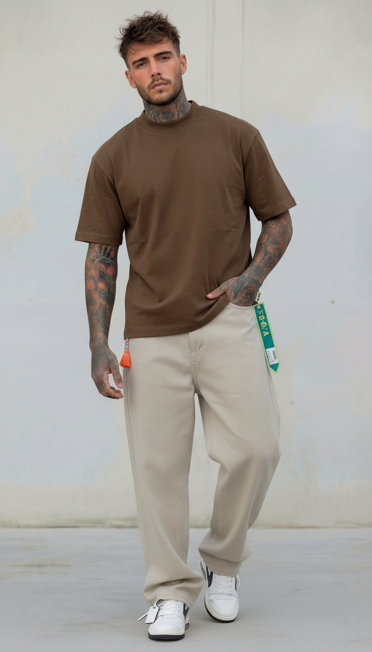 T-SHIRT UOMO  BOXY FIT  BASICA  PIU' COLORI  - BERNA - ART. 261242