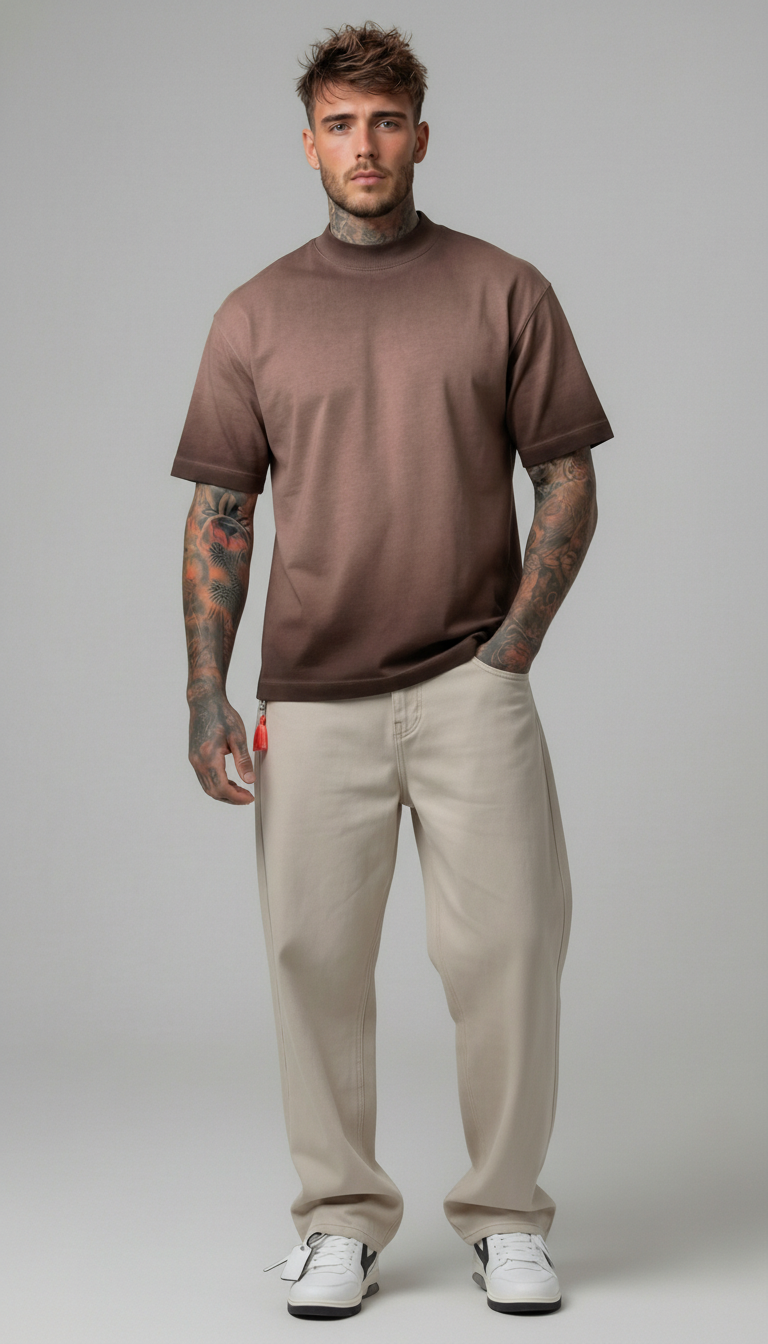T-SHIRT BERNA BOXY FIT EFFETTO SFUMATO PIU' COLORI ART. 261241
