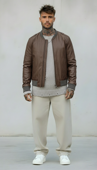 BOMBER GIUBBINO AVIATORE - BERNA - ART. 233244134 - COL. MORO