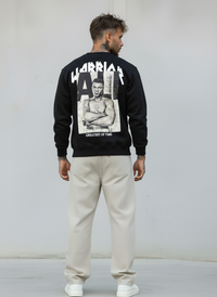 FELPA GIROCOLLO MUHAMMAD ALI - E. - ART. WARRIOR - COL. NERO