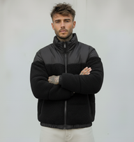 PIUMINO SHERPA MIX - ONLY&SONS - ART. 22030456 - COL. BLACK (NERO)