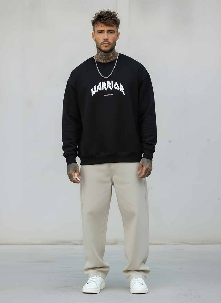 FELPA GIROCOLLO MUHAMMAD ALI - E. - ART. WARRIOR - COL. NERO