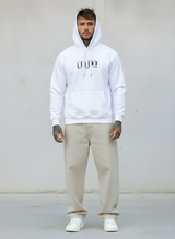 FELPA CON CAPPUCCIO LEGEND TUPAC - B.U. - ART. W25 / H - 35 COL BIANCO