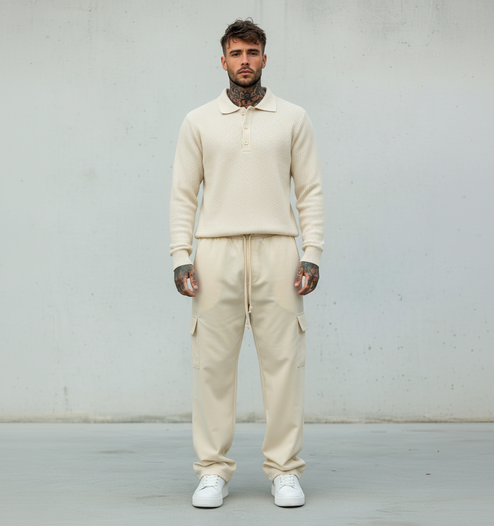 PANTALACCIO TASCONE CARGO - ART. MARCUS - HAMEN - COL. AVORIO