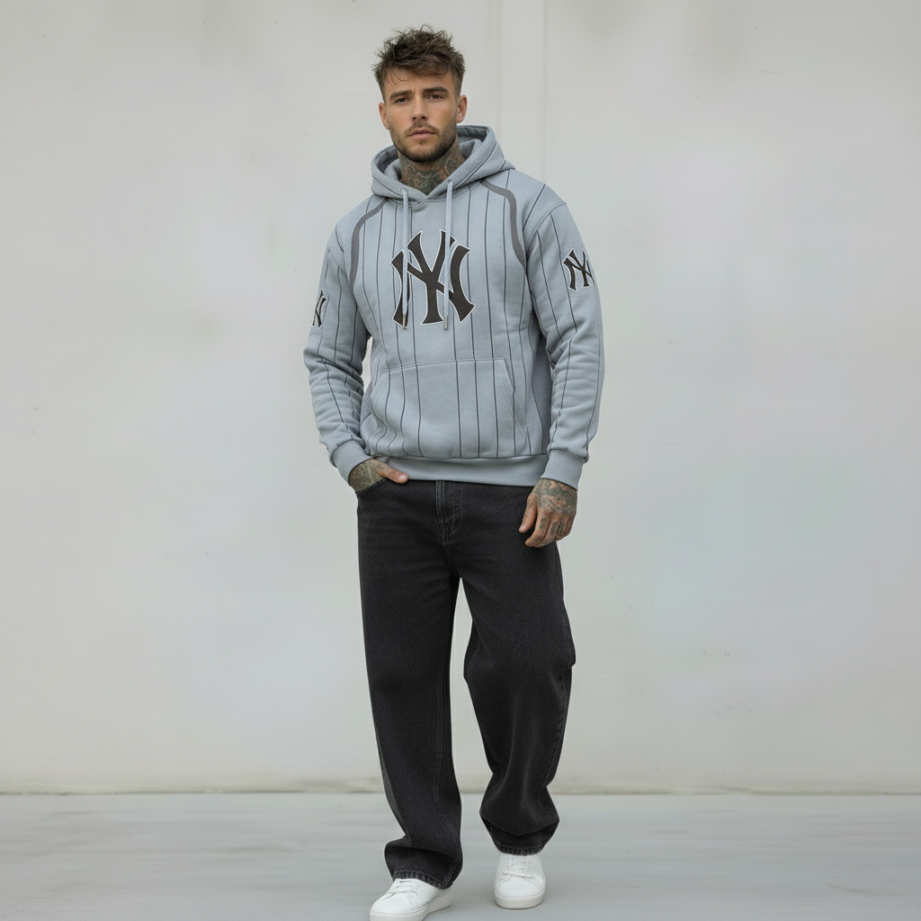 FELPA CON CAPPUCCIO YANKESS TAZMANIA - B.U. - ART. W25 / H - 16