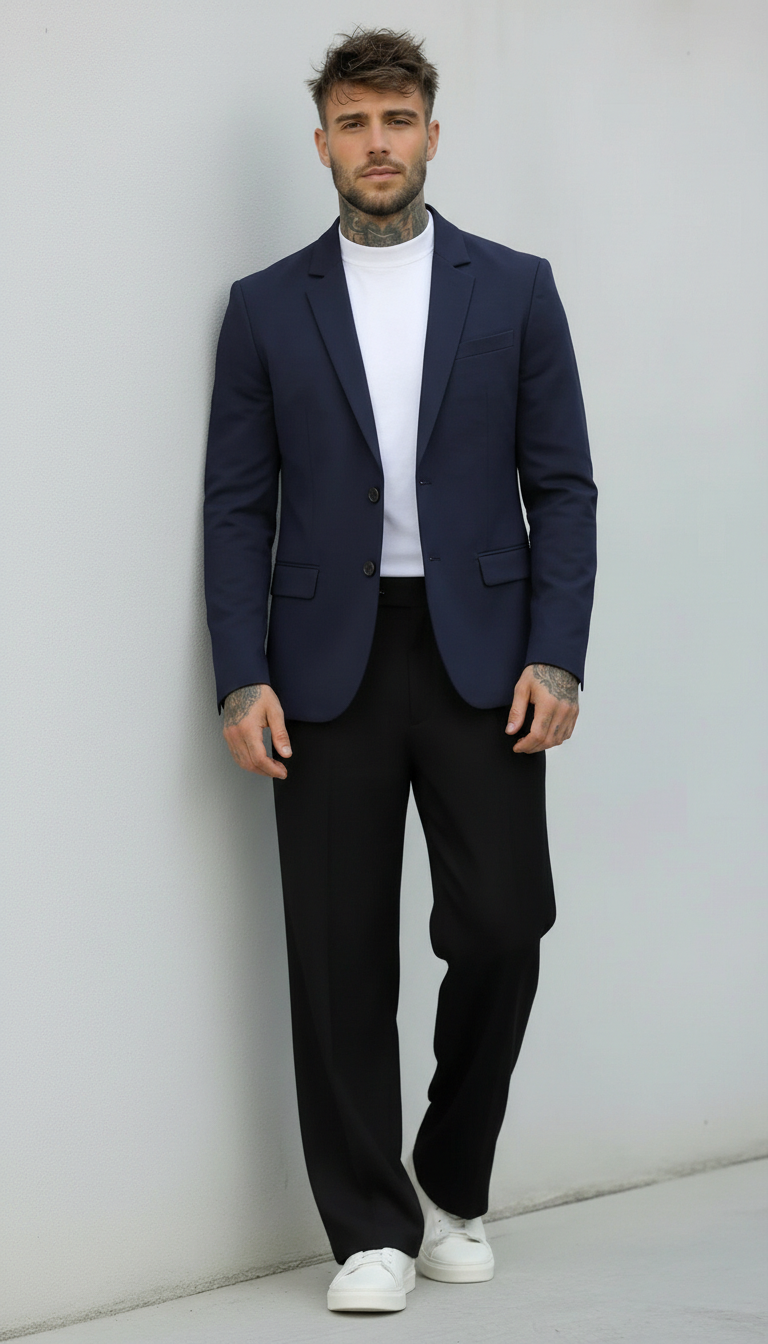GIACCA REGULAR - FIT CON CHIUSURA BOTTONI - COL. NAVY - IMPERIAL - ART. JZ1ELBQ
