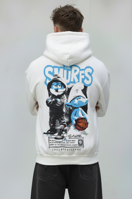 FELPA CON CAPPUCCIO SMURFS PUFFI   - B.U. - ART. W 25 / H 56