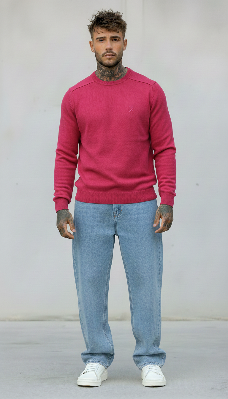 MAGLIA PARICOLLO VANISE' - BERNA - *ART. 24319710 - COL. FUCSIA