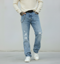 JEANS LAV. STONE CON ROTTURE - BERNA - *ART. 23322730 - COL. DENIM