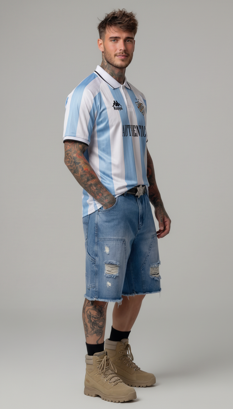 POLO MANICA CORTA AUTHENTIC SHAILEN - KAPPA - ART. 331Z4NW- COL . WHITE AZURE BLACK