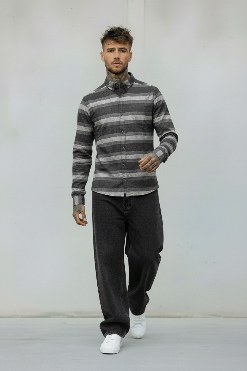 CAMICIA10 ONLY&SONS  - ART. 22008239 - COL. MEDIUM GREY MELANGE