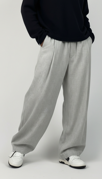 PANTALONI BAGGY-FIT CON VITA ELASTICA  E PIEGHE - IMPERIAL - ART. PE6YLBR