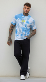 T-SHIRT UOMO TIE DYE CELESTE - BERNA - ART. 261063 - 89