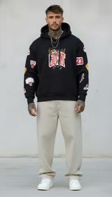 FELPA CON CAPPUCCIO JORDAN 23   - B.U. - ART. W25 / H 55