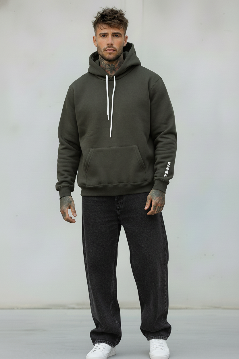 FELPA HOODIE LOGATA CON CAPPUCCIO - BERNA - ART. 252019