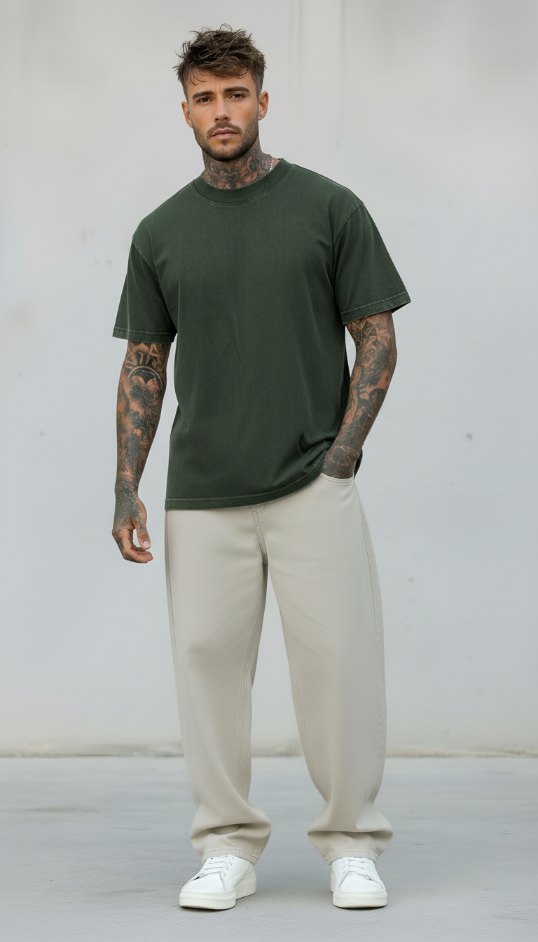 T-SHIRT OVERSIZE CON ROTTURE - HAMEN - ART. LLP 0068