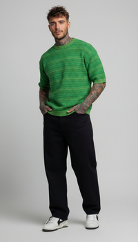 T-SHIRT UOMO IN MAGLIA DEVORE'  - BERNA - ART. 261013  PIU' COLORI