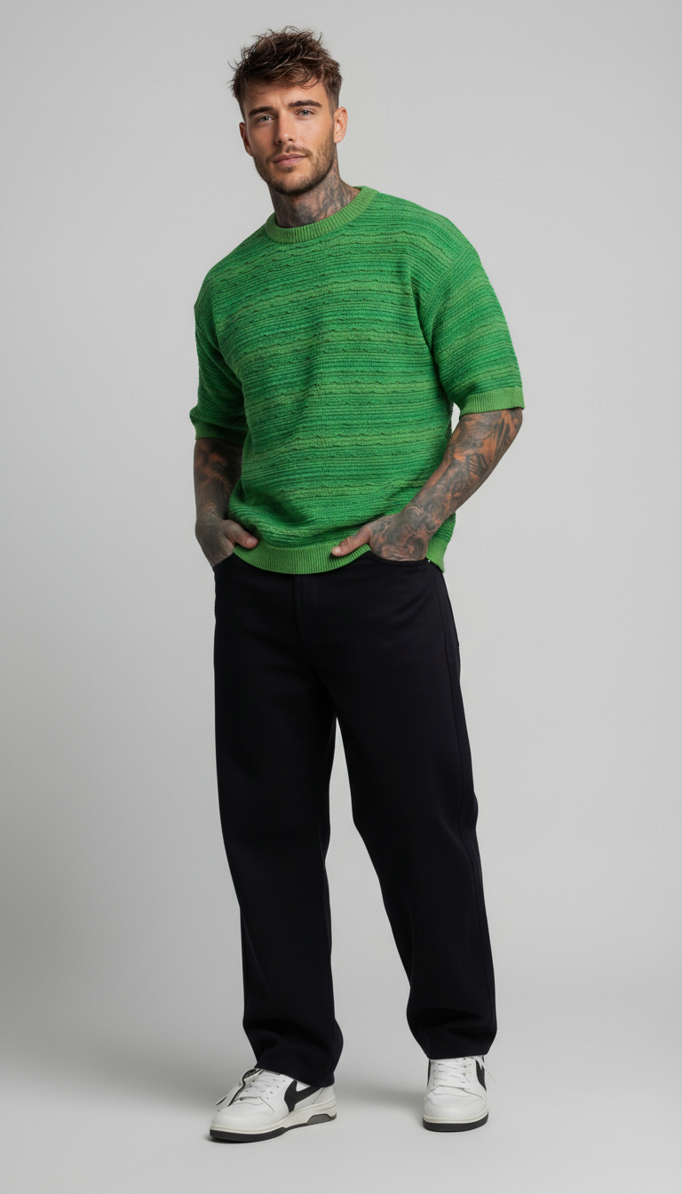 T-SHIRT UOMO IN MAGLIA DEVORE'  - BERNA - ART. 261013  PIU' COLORI