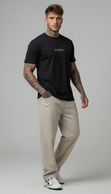 T-SHIRT NERA AQUILA AZTECA - BERNA - ART. 261078 -1