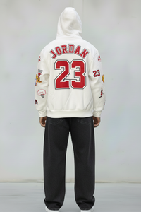 FELPA CON CAPPUCCIO JORDAN 23   - B.U. - ART. W25 / H 55