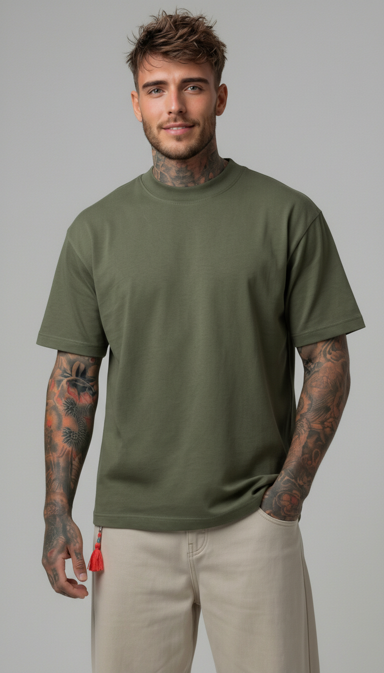 T-SHIRT UOMO  BOXY FIT  BASICA  PIU' COLORI  - BERNA - ART. 261242