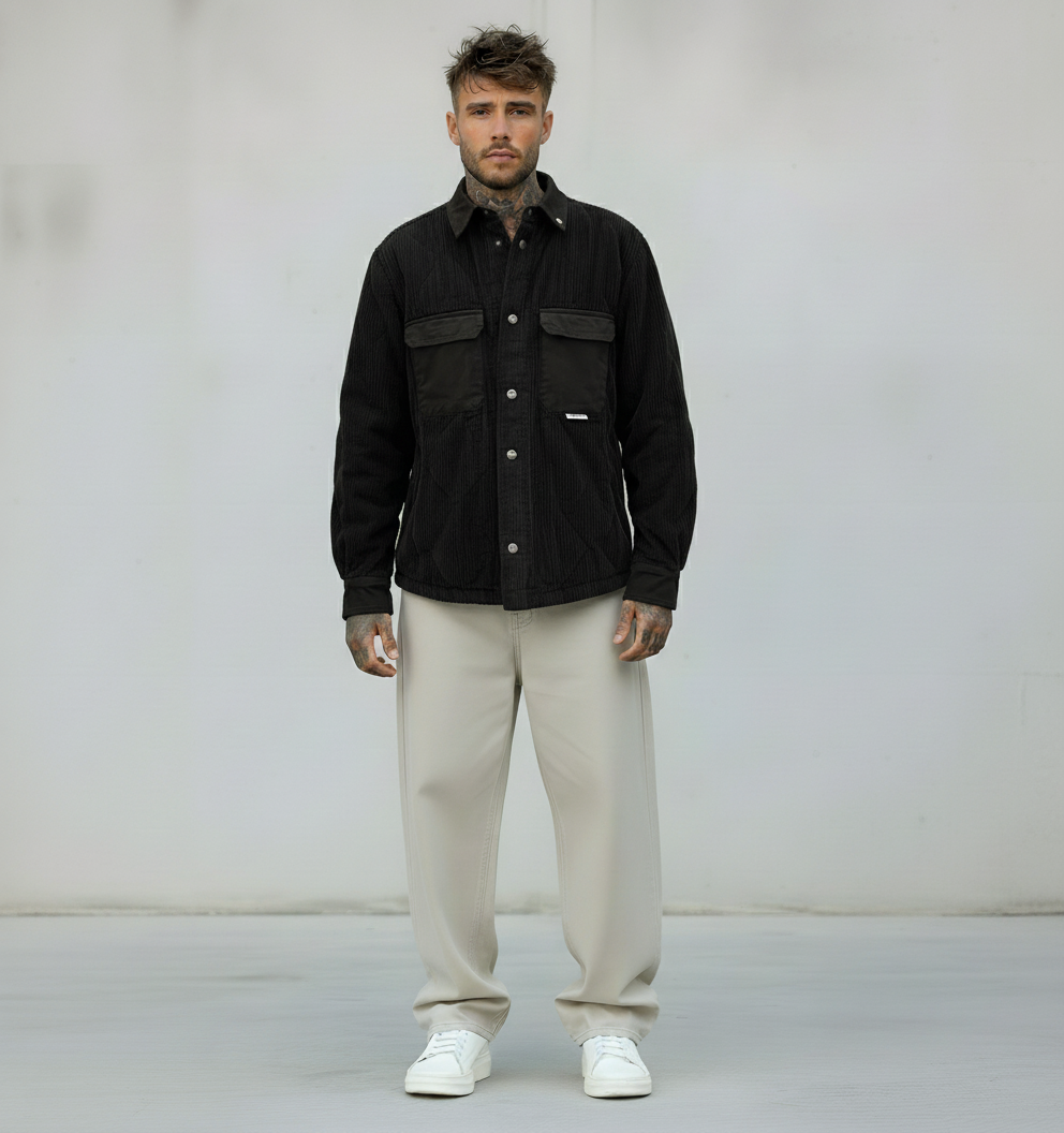 GIUBBINO OVERSHIRT A COSTE - BERNA - ART. 2462641 - COL. NERO