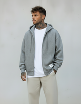 FELPA BOXY FIT CON CAPPUCCIO + ZIP - ONLY&SONS - ART. 22035193 -