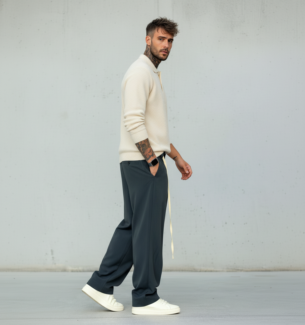 PANTALONE ELASTICO IN VITA - NEW JOB BRAND - ART. BONSAI