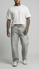 JEANS UOMO CARPENTER STRAIGHT LAVAGGIO GRIGIO  FIT  BERNA - ART. 261202 -30