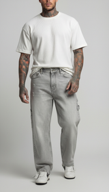 JEANS UOMO CARPENTER STRAIGHT LAVAGGIO GRIGIO  FIT  BERNA - ART. 261202 -30