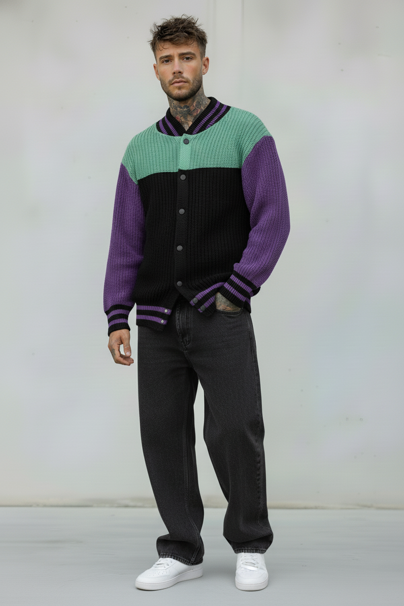 MAGLIONE KNITWEAR VARSITY - LE PAS SAGE - ART. FW25K27 - COL. MULTICOLOR