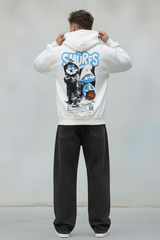 FELPA CON CAPPUCCIO SMURFS PUFFI   - B.U. - ART. W 25 / H 56