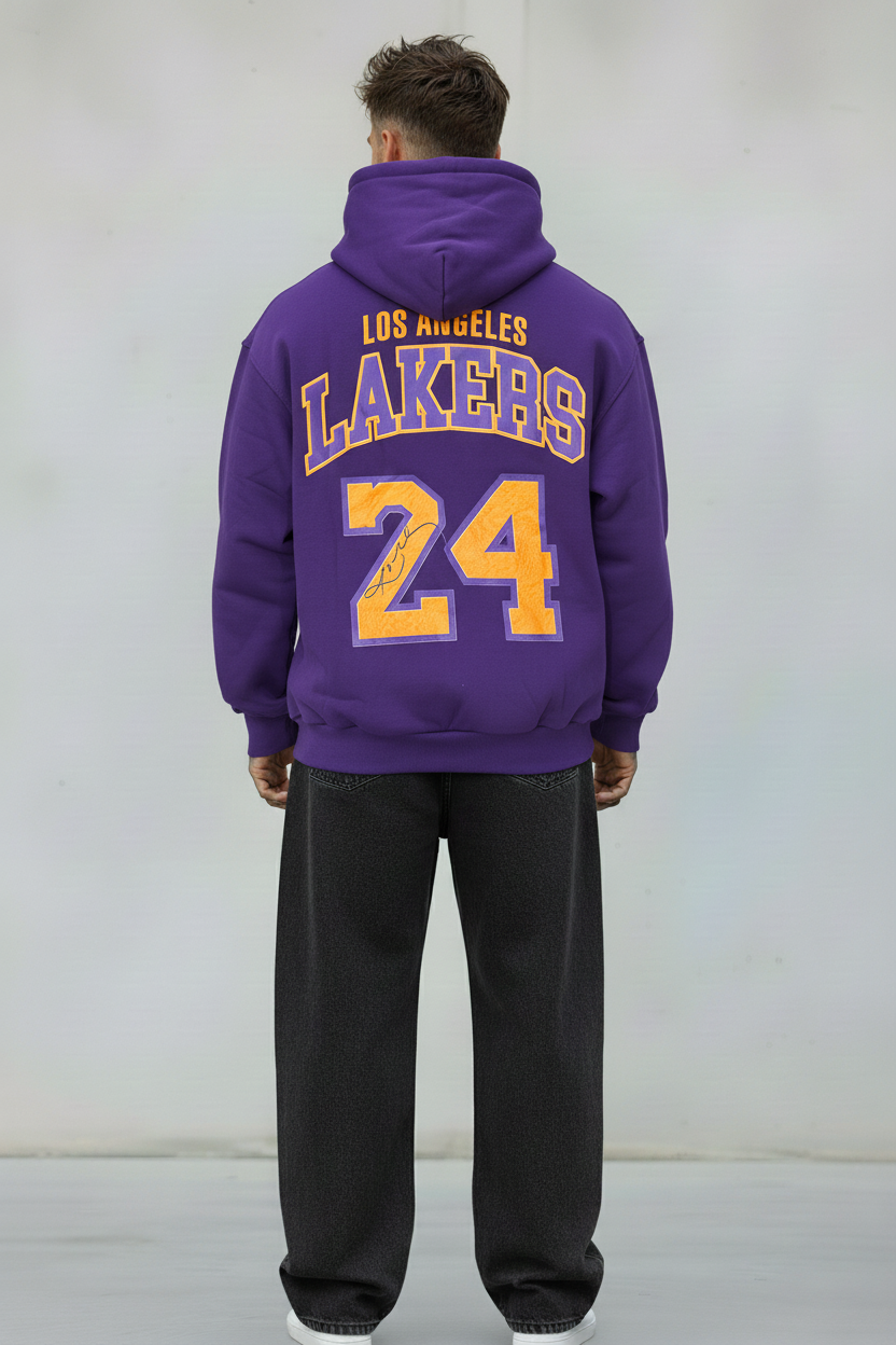 FELPA CON CAPPUCCIO LAKERS   - B.U. - ART. W25 / H 54