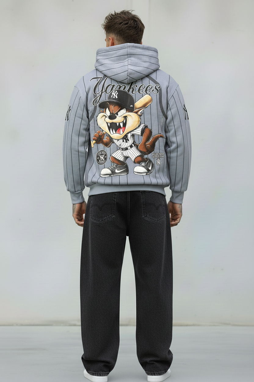 FELPA CON CAPPUCCIO YANKESS TAZMANIA - B.U. - ART. W25 / H - 16