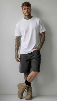 BERMUDA DI JEANS WASHED BLACK - ONLY & SONS  - ART. 22032957