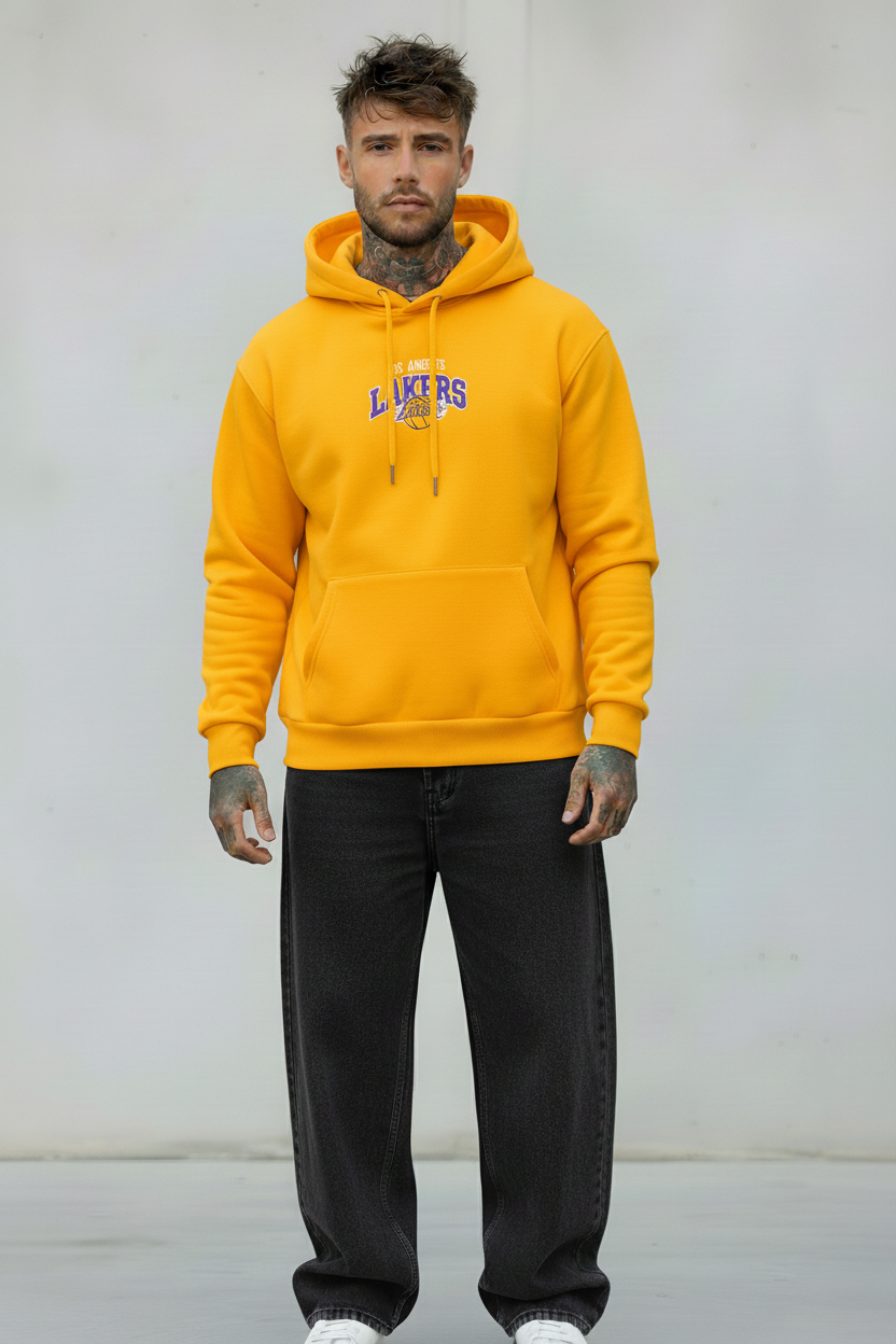 FELPA CON CAPPUCCIO LAKERS   - B.U. - ART. W25 / H 54