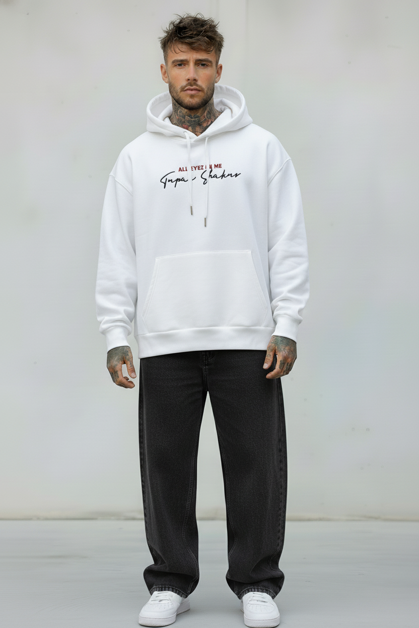 FELPA CON CAPPUCCIO TUPAC   - B.U. - ART. W 25 / H 50