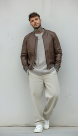 BOMBER GIUBBINO AVIATORE - BERNA - ART. 233244134 - COL. MORO