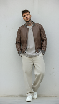 BOMBER GIUBBINO AVIATORE - BERNA - ART. 233244134 - COL. MORO