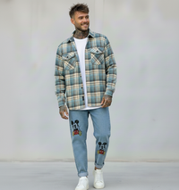 JEANS - HAMEN - DIPINTO A MANO -  ART. TOPOLINO