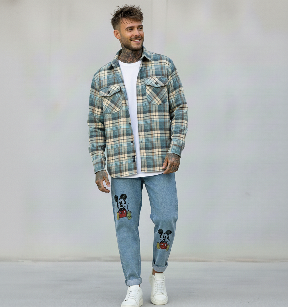 JEANS - HAMEN - DIPINTO A MANO -  ART. TOPOLINO