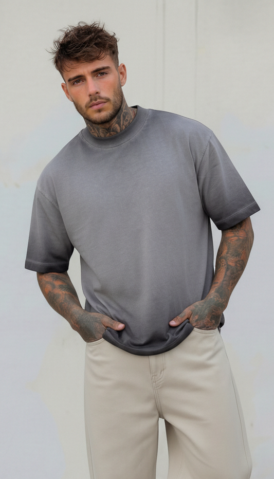T-SHIRT BERNA BOXY FIT EFFETTO SFUMATO PIU' COLORI ART. 261241